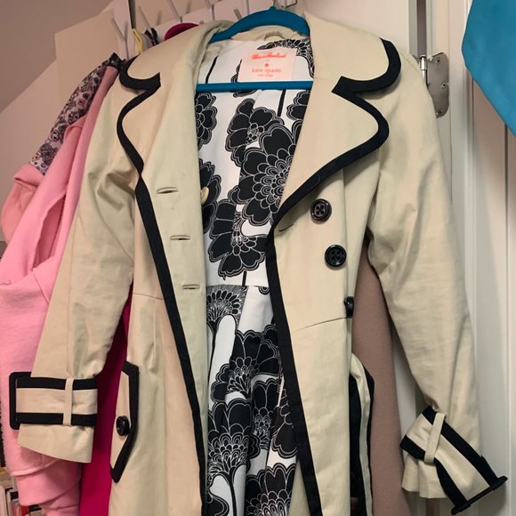 Kate Spade x Florence Broadhurst Topliner Trench LIKE NEW